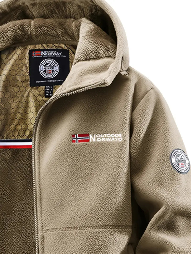 Veste en polaire thermique zippée col montant homme – Carantec