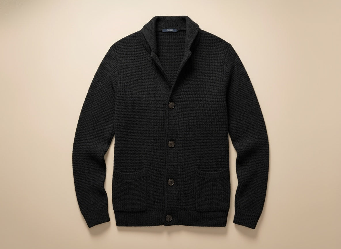 Cardigan en grosse maille à boutons