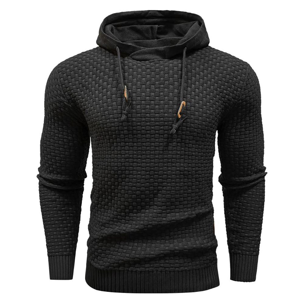 Sweat à capuche aspect lainage