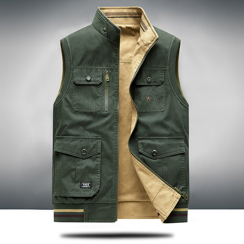 Gilet en maille à bords contrastés