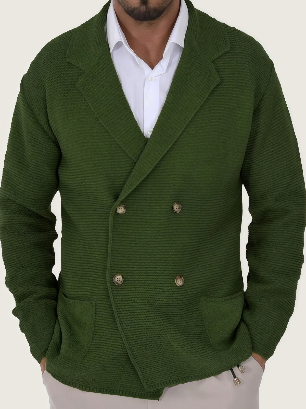 Cardigan aspect lainage forme veste