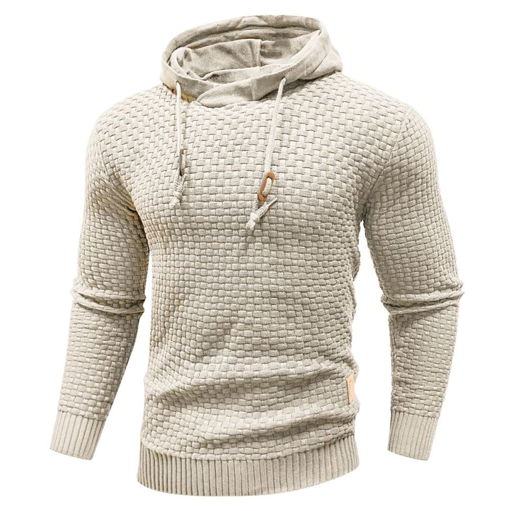Sweat à capuche aspect lainage