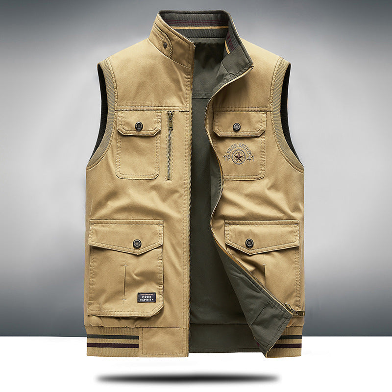 Gilet en maille à bords contrastés