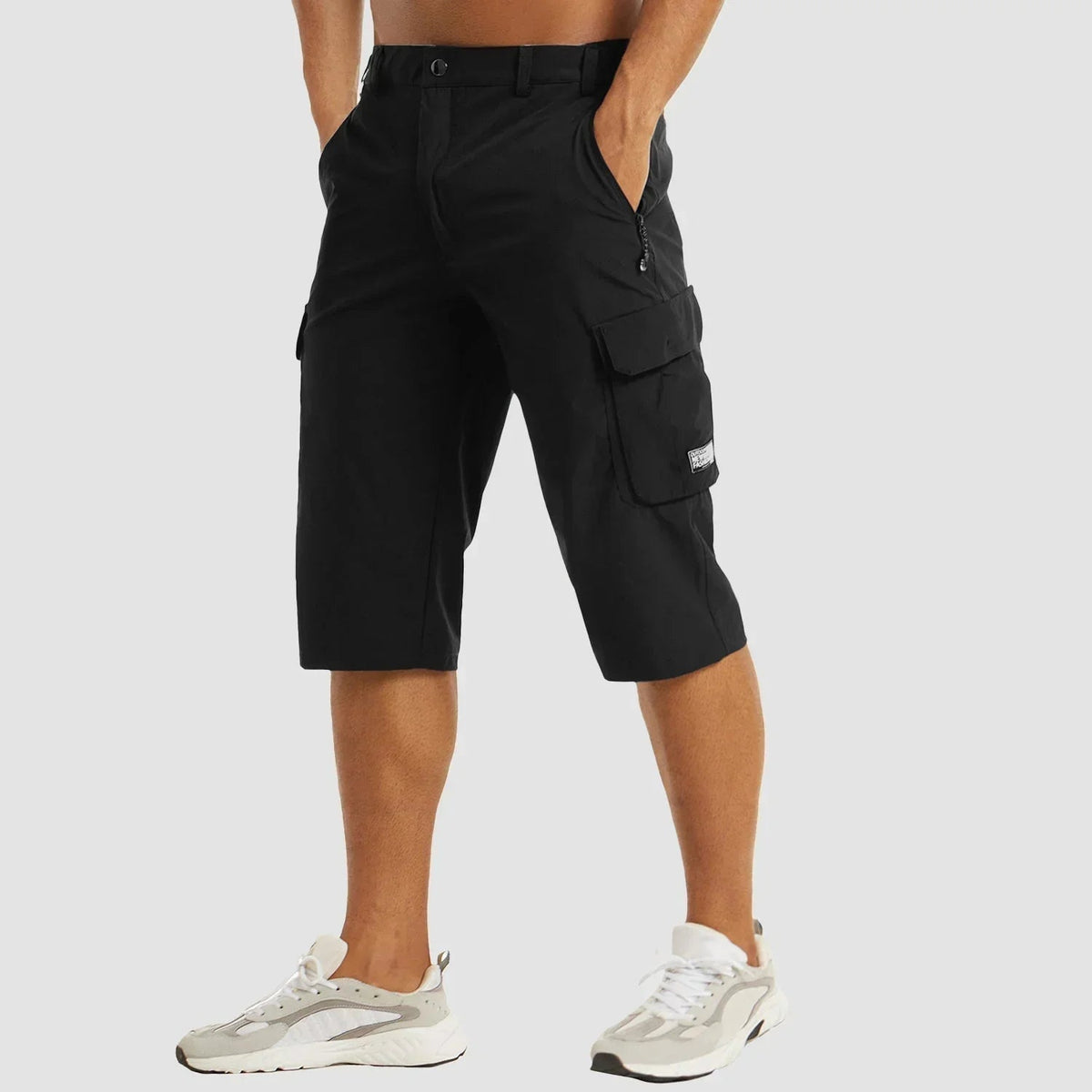 Bermuda cargo stretch poches utilitaires coupe longue homme – Coulanges