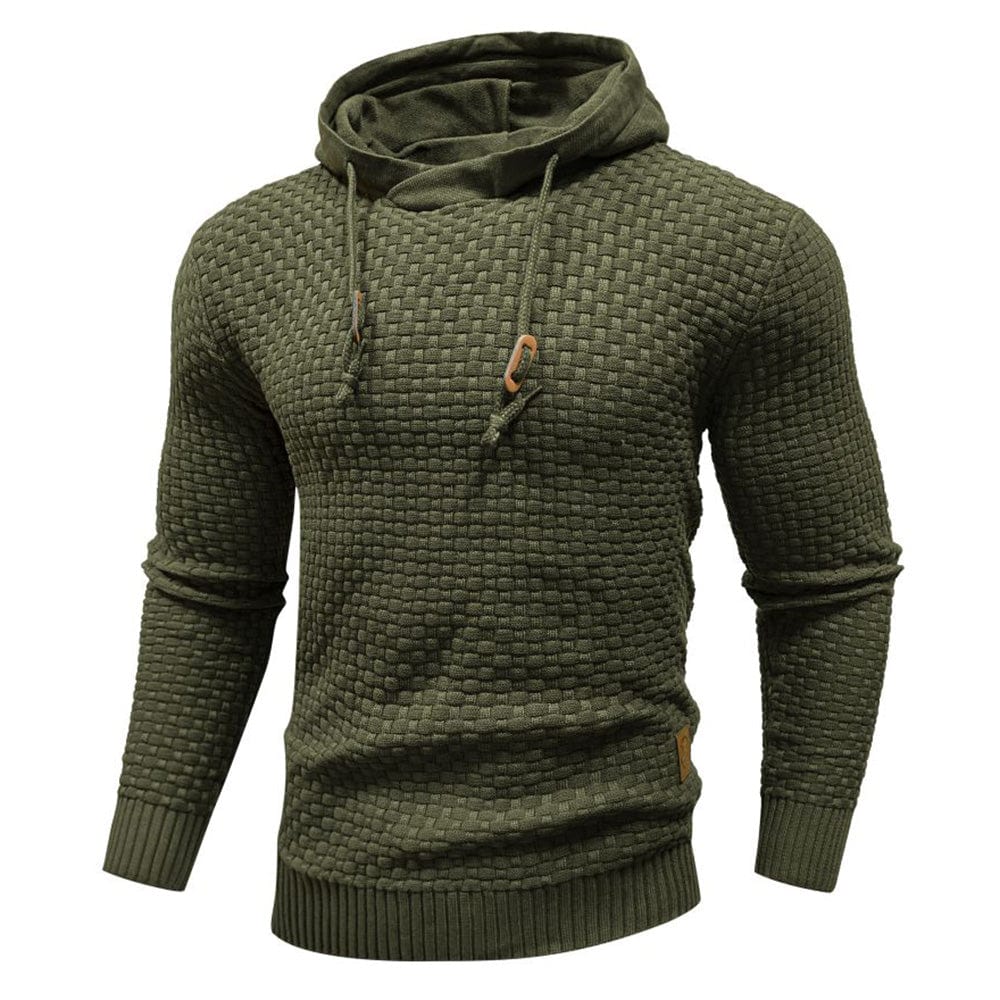 Sweat à capuche aspect lainage