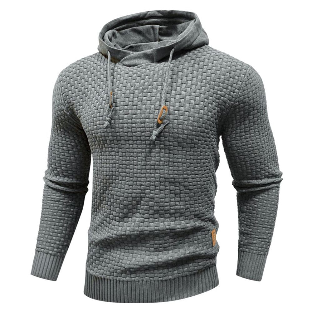 Sweat à capuche aspect lainage