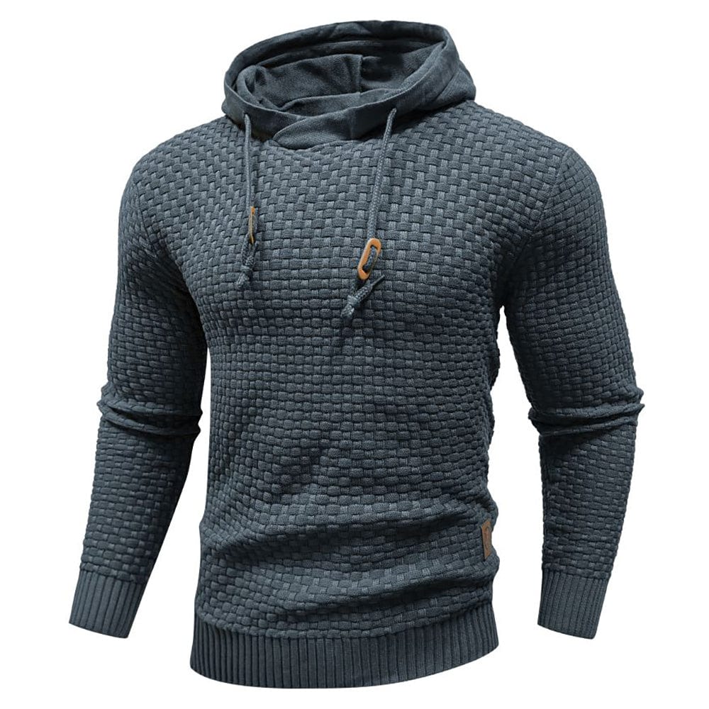 Sweat à capuche aspect lainage