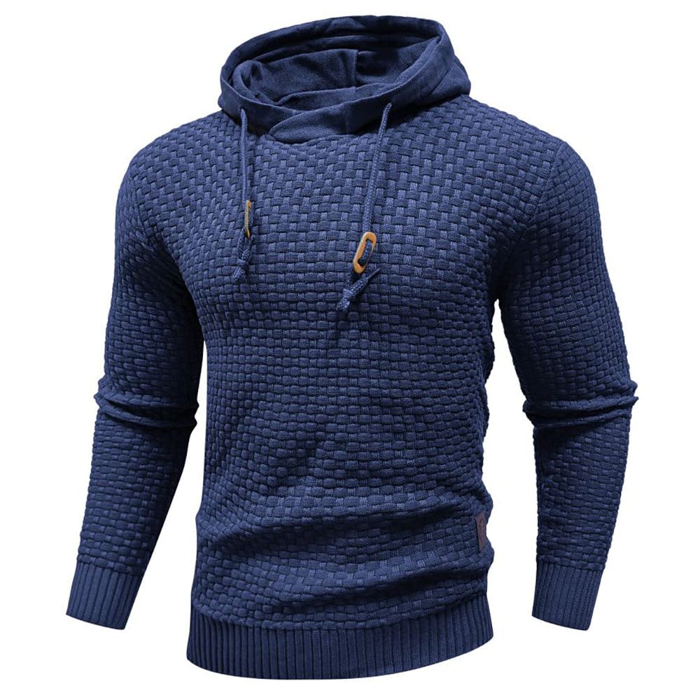 Sweat à capuche aspect lainage