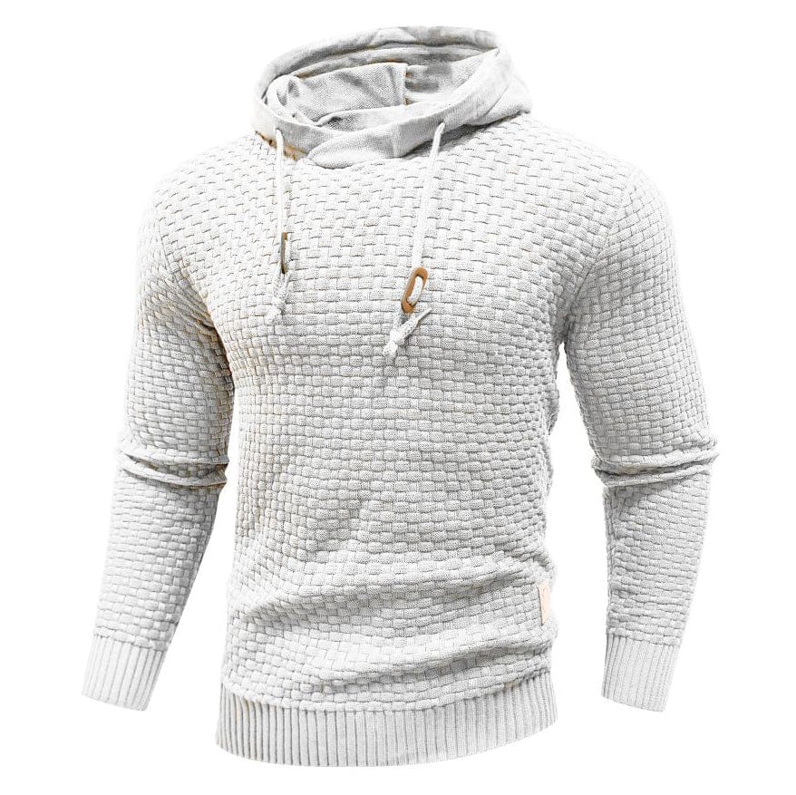 Sweat à capuche aspect lainage