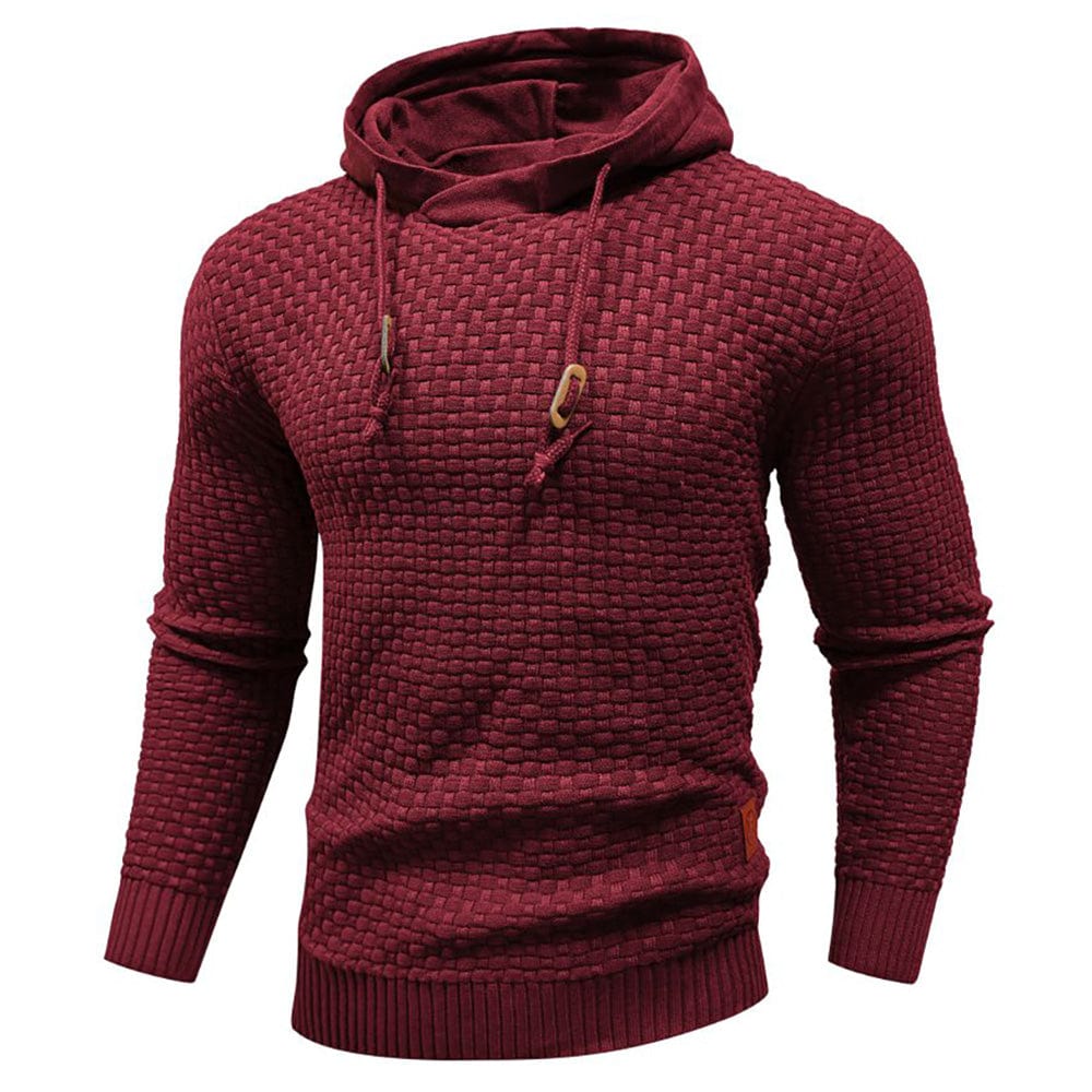 Sweat à capuche aspect lainage