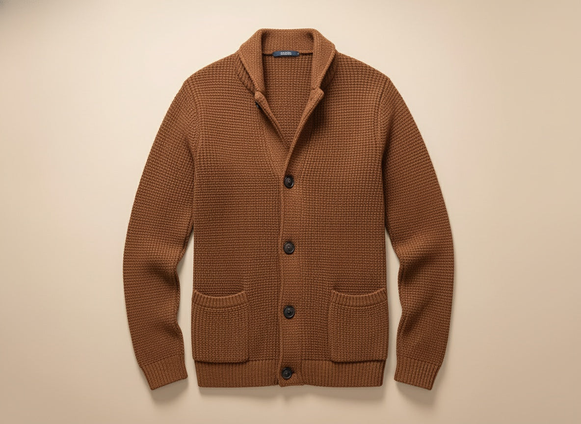 Cardigan en grosse maille à boutons