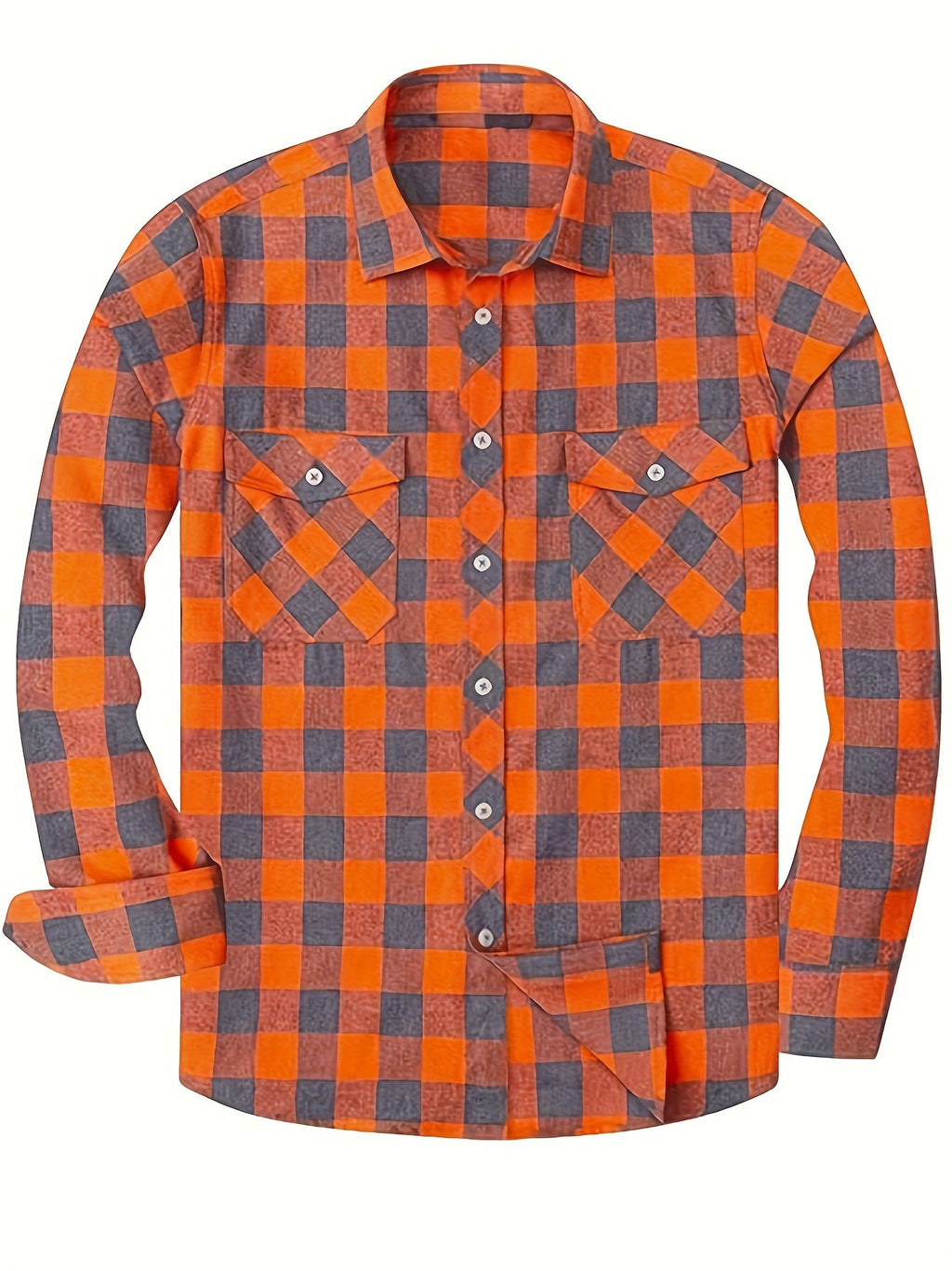Chemise à grands carreaux deux poches