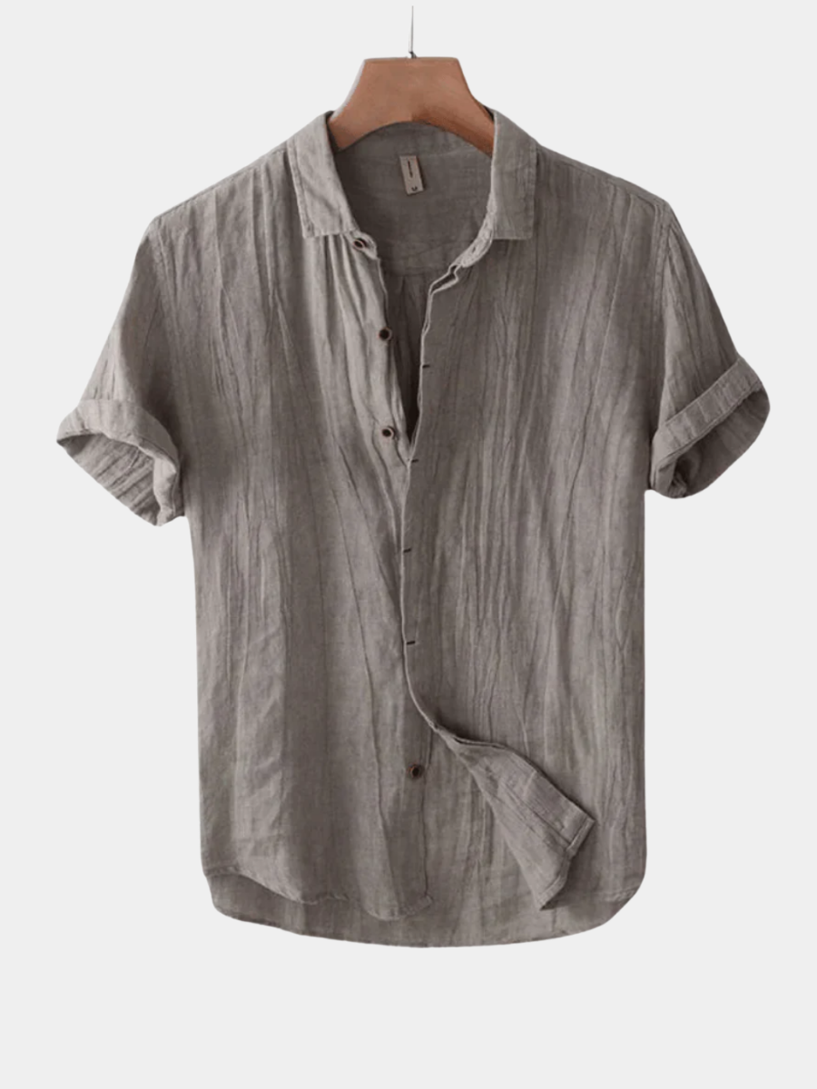 Chemise d'été de luxe en lin respirante pour grandes chaleurs homme – Plancoët