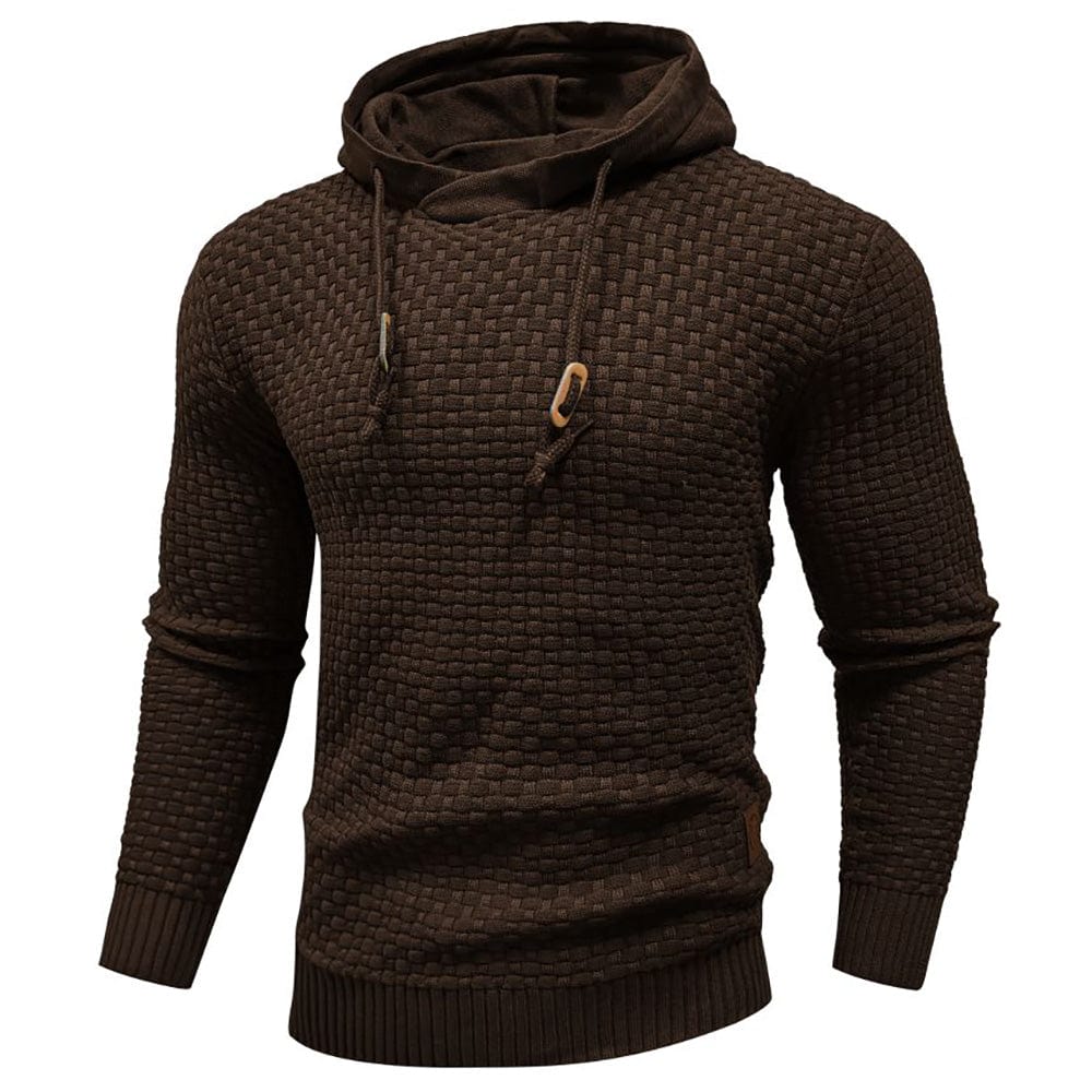Sweat à capuche aspect lainage