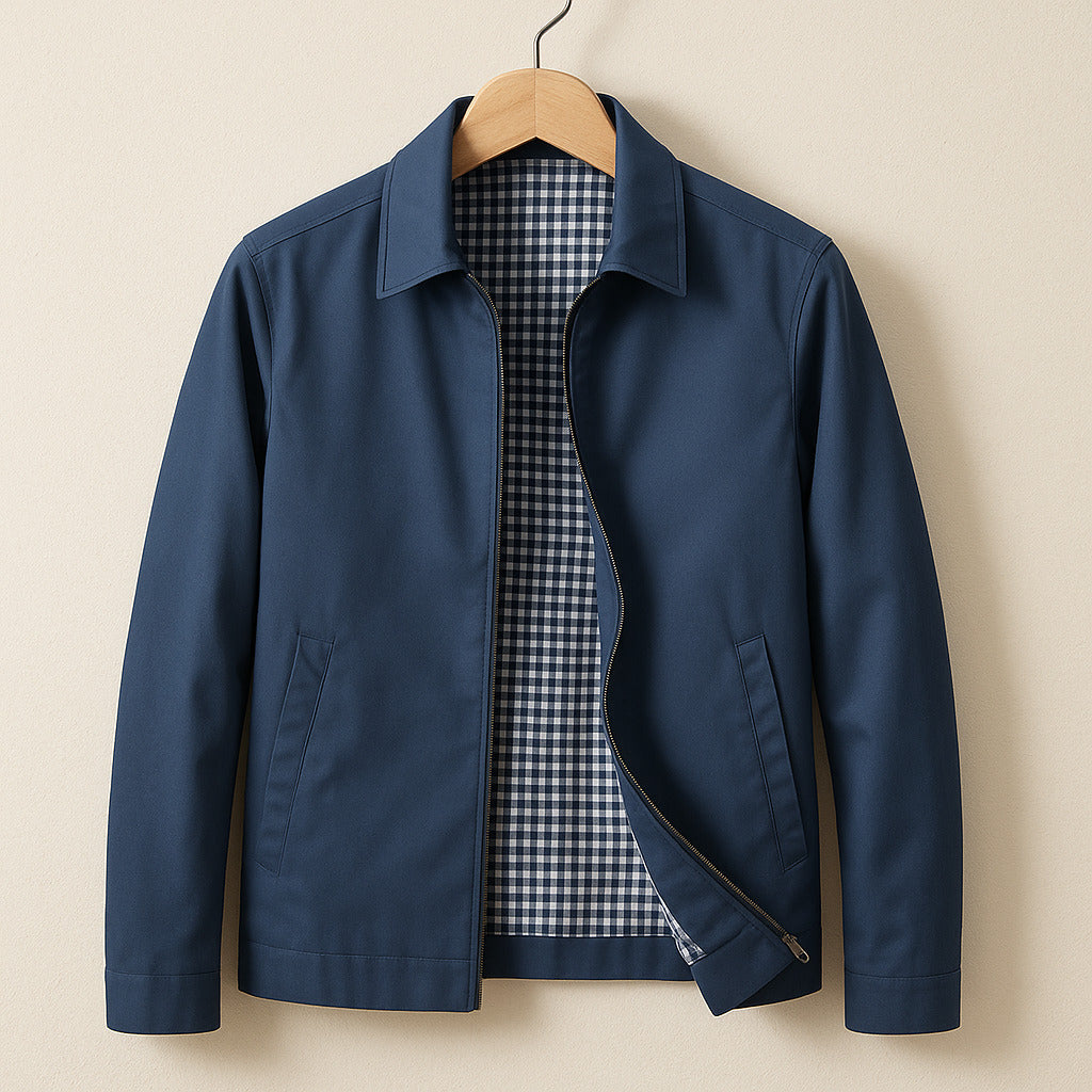 Veste légère doublée à carreaux au style intemporel homme – Allos
