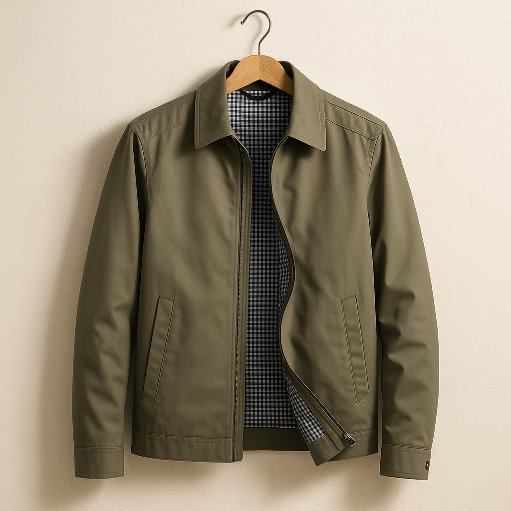 Veste légère doublée à carreaux au style intemporel homme – Allos