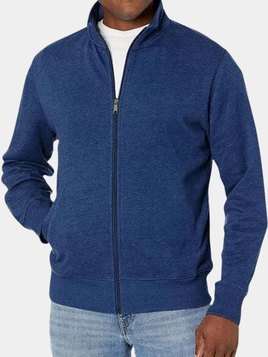Veste mi-saison zippée à col montant