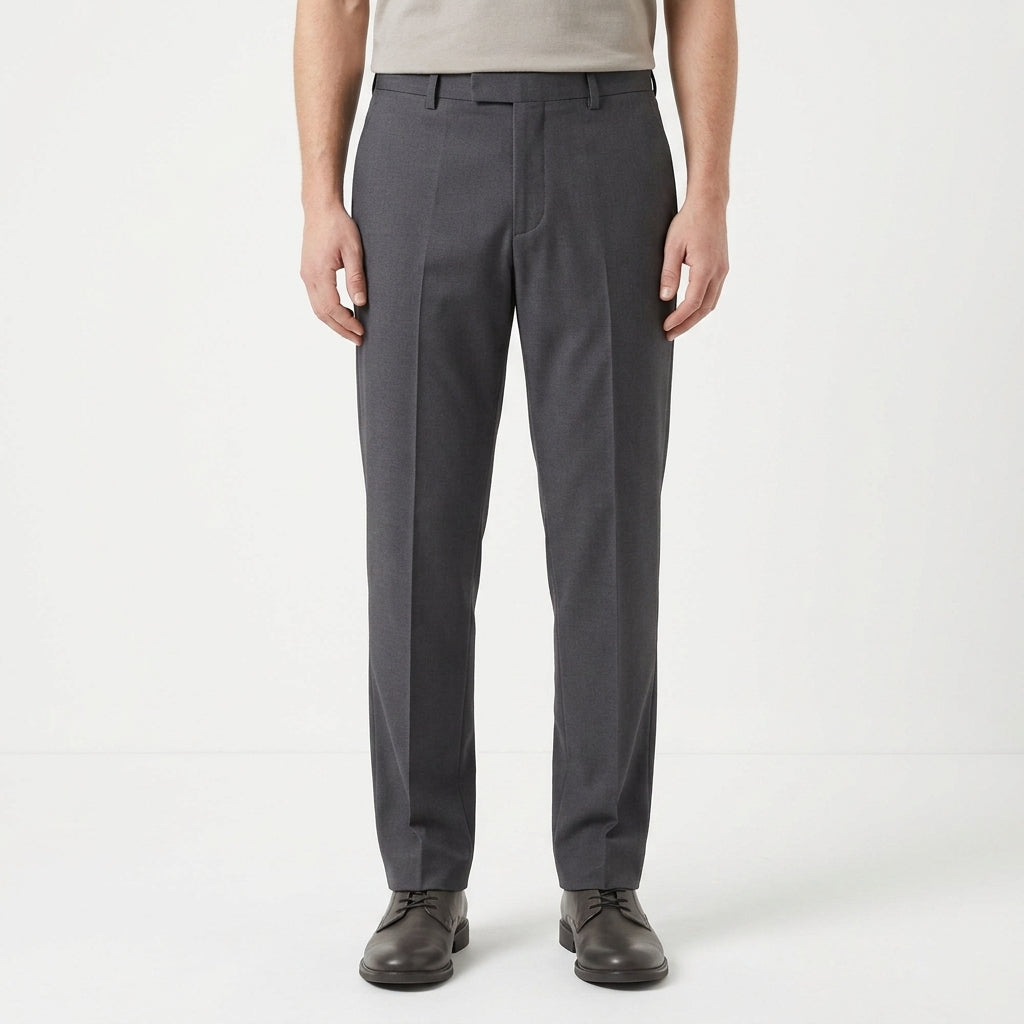 Pantalon élégant fermeture allongée coupe classique pour le bureau homme – Pont-l'Évêque