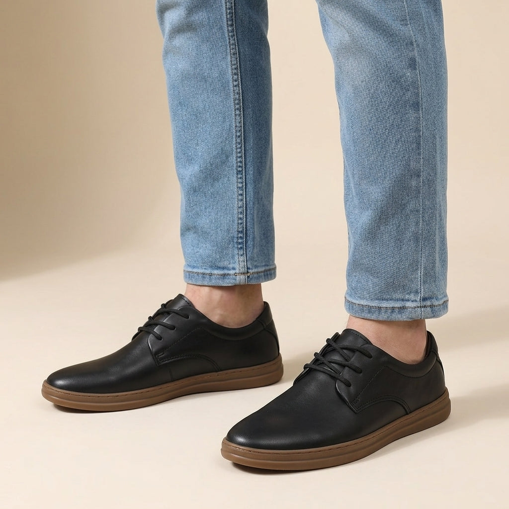 Chaussures à lacets semelle contrastée silhouette intemporelle homme – Castillon