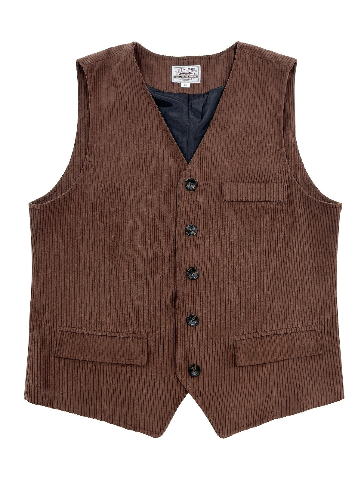 Gilet sans manches boutonné col V