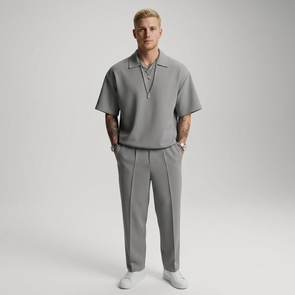 Ensemble chemise et pantalon décontracté chic au chic discret homme – Sanary