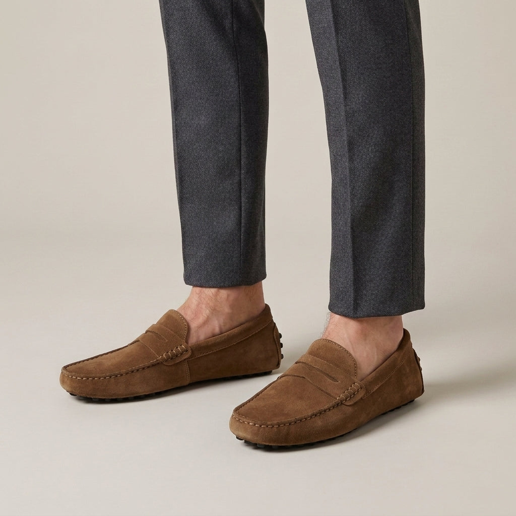 Mocassins slip-on en daim de veau pour le quotidien homme – Peillon