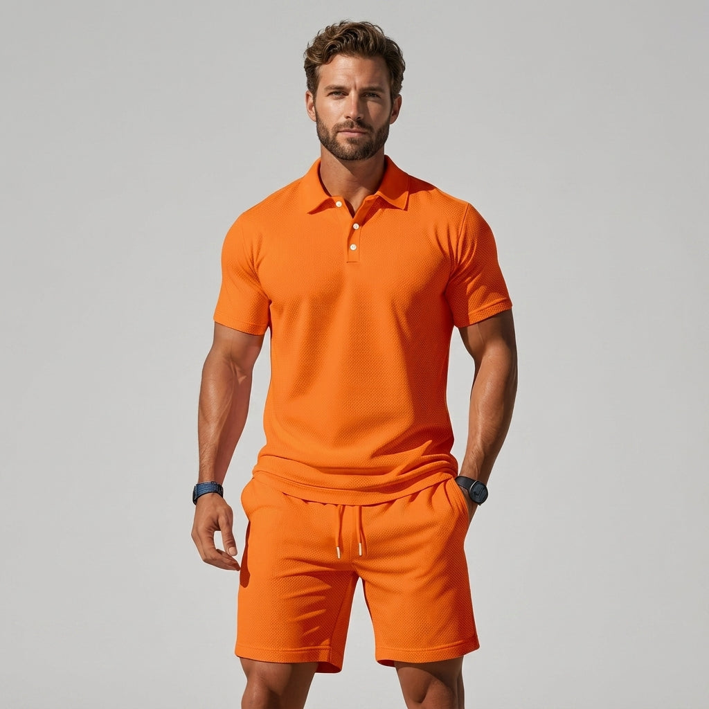 Ensemble polo et short coordonnés pour l'été au style intemporel homme – Suffren