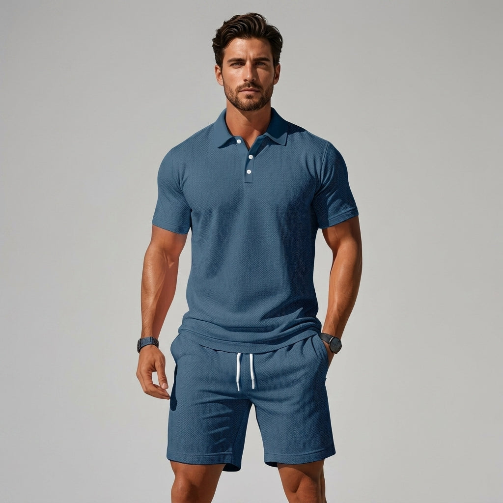 Ensemble polo et short coordonnés pour l'été au style intemporel homme – Suffren