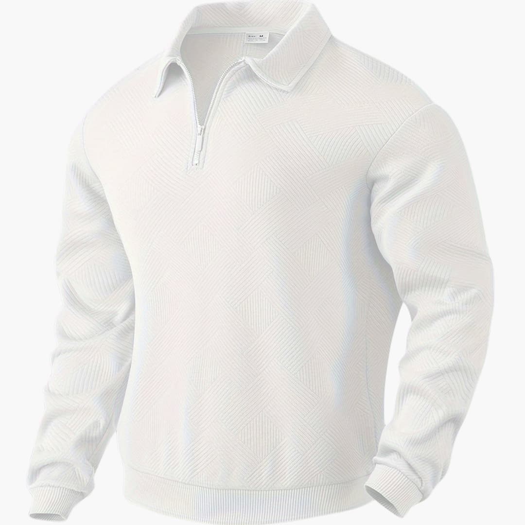 Pull en maille à motif géométrique