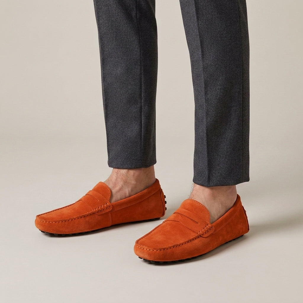 Mocassins slip-on en daim de veau pour le quotidien homme – Peillon