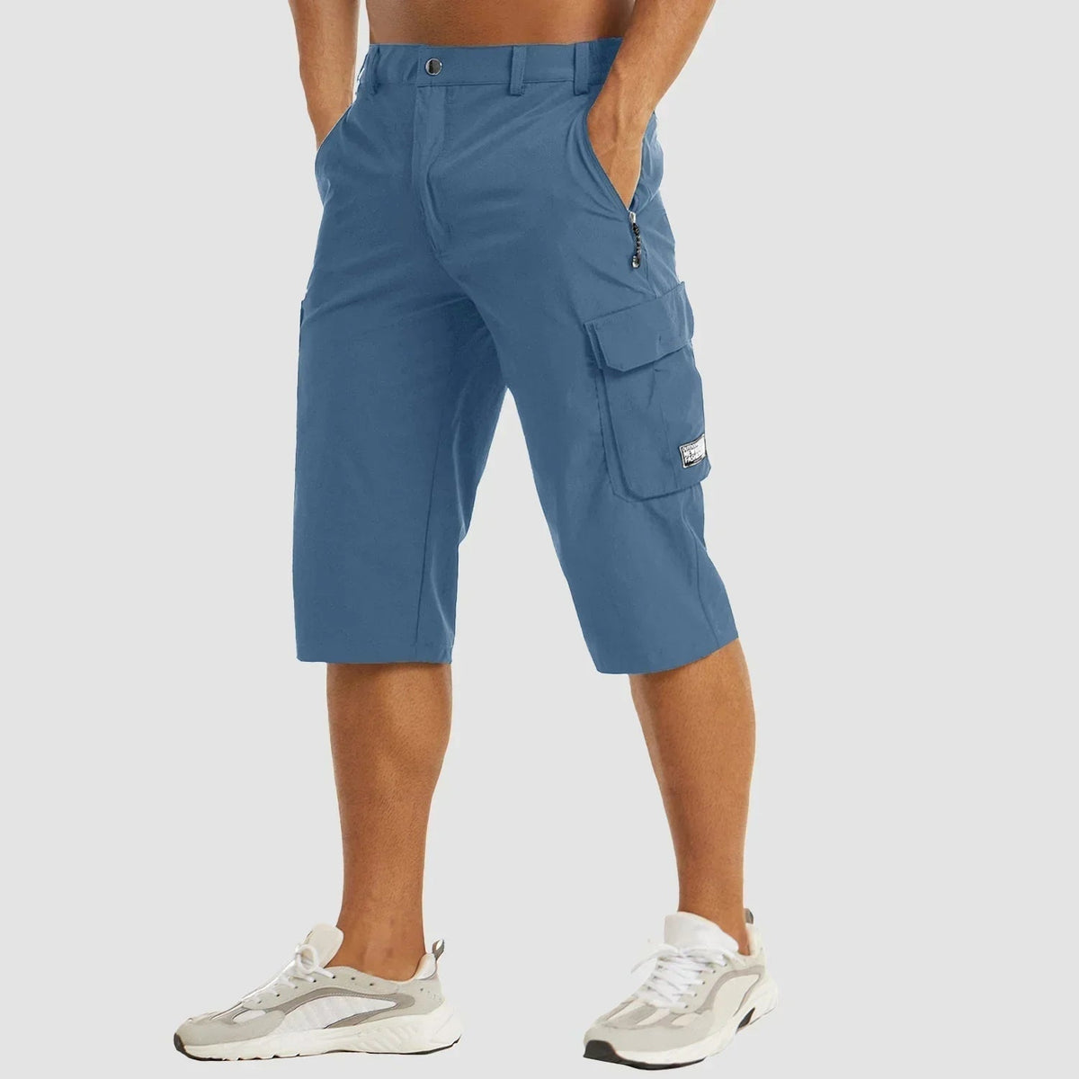 Bermuda cargo stretch poches utilitaires coupe longue homme – Coulanges