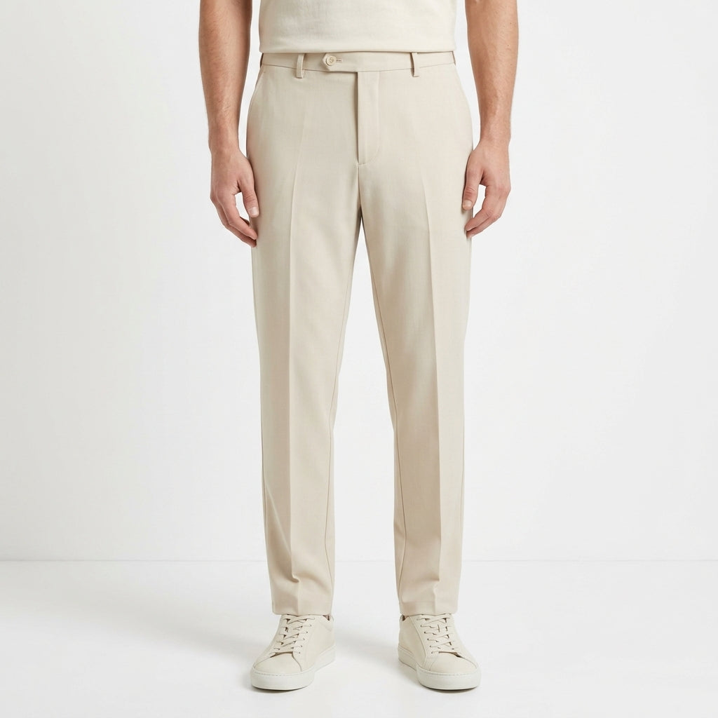 Pantalon élégant fermeture allongée coupe classique pour le bureau homme – Pont-l'Évêque