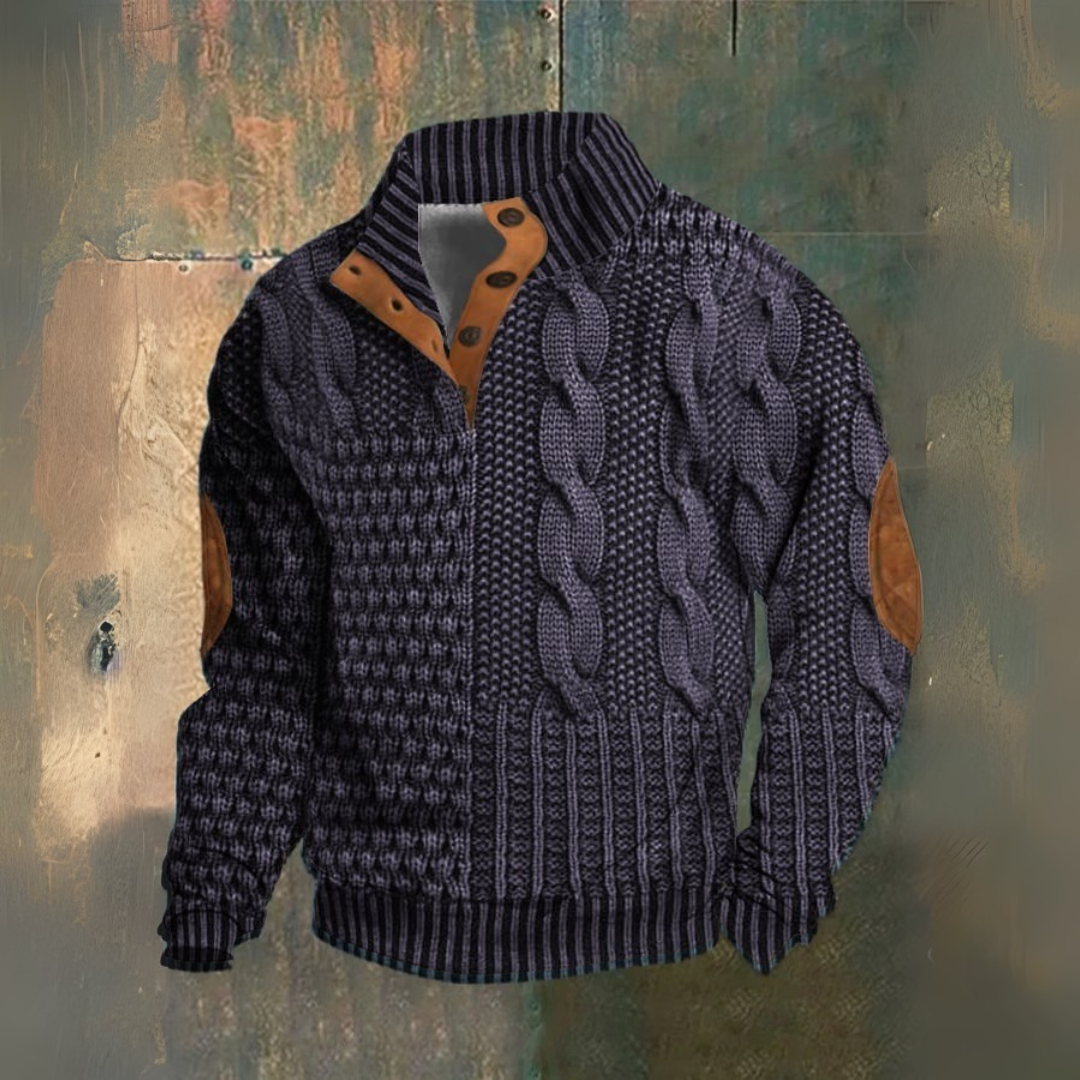 Pull col montant en maille douce
