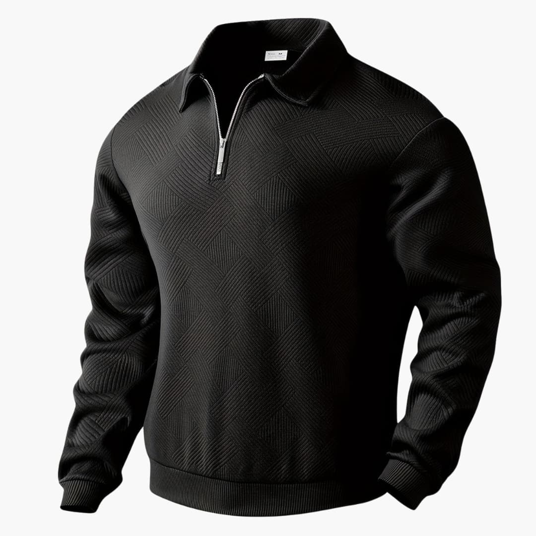 Pull en maille à motif géométrique