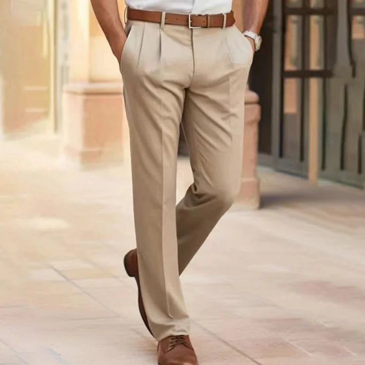 Pantalon coupe épurée style soigné décontracté homme – Chavignol
