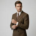 Costume deux pièces veste croisée au chic discret homme – Sablet