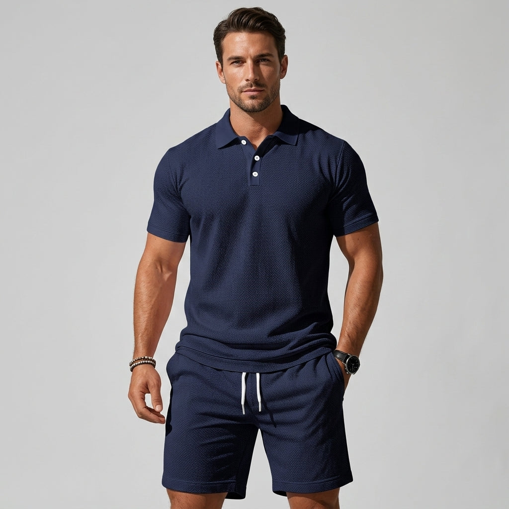 Ensemble polo et short coordonnés pour l'été au style intemporel homme – Suffren