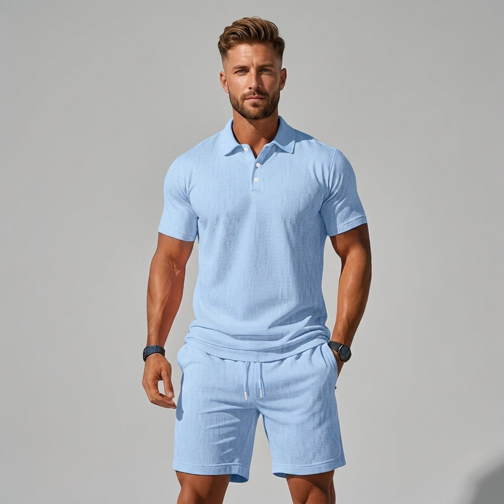 Ensemble polo et short coordonnés pour l'été au style intemporel homme – Suffren