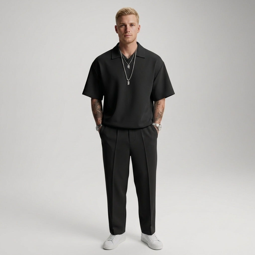 Ensemble chemise et pantalon décontracté chic au chic discret homme – Sanary
