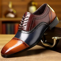 Chaussures richelieu à lacets bicolores cuir lisse habillées homme – Cheverny