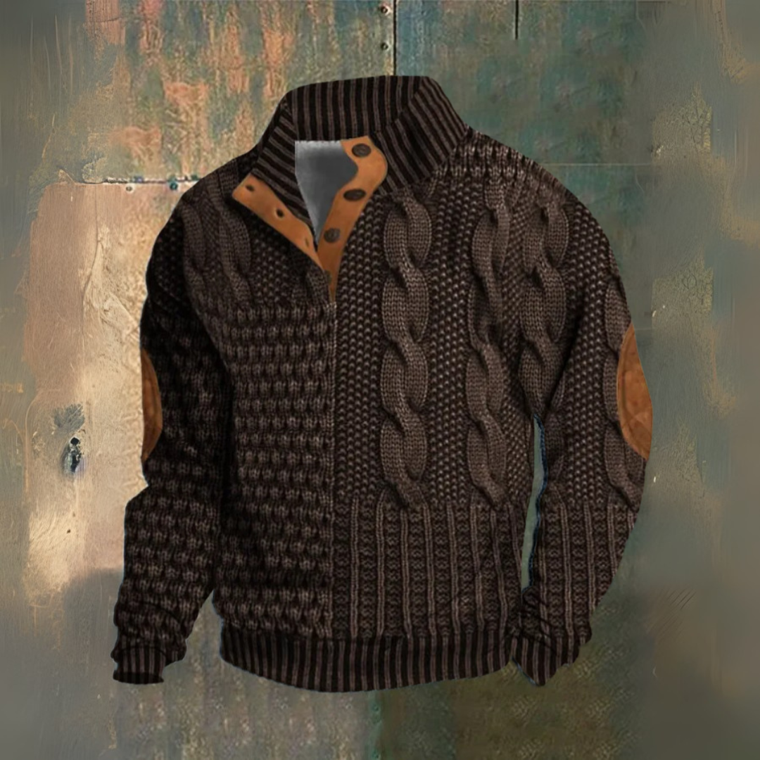 Pull col montant en maille douce