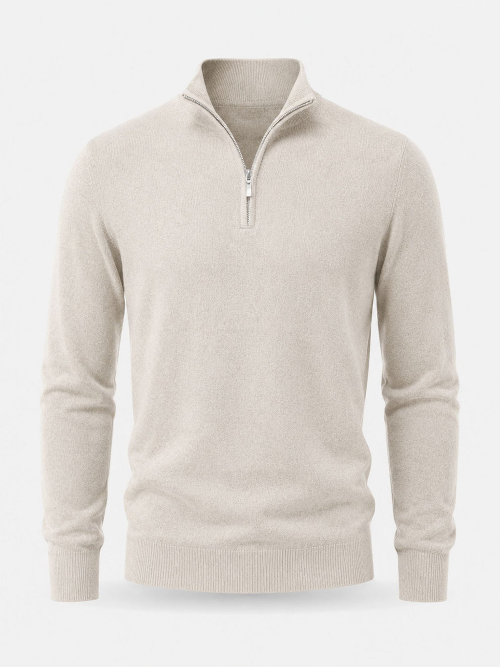 Pull en laine mérinos à col montant zippé douceur raffinée homme – Mérignac