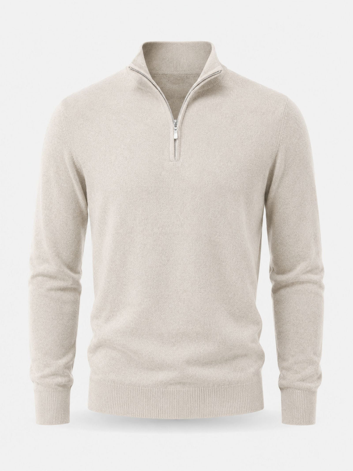 Pull en laine mérinos à col montant zippé douceur raffinée homme – Mérignac