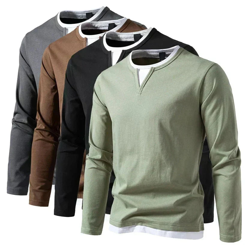 Pull col V en maille fine