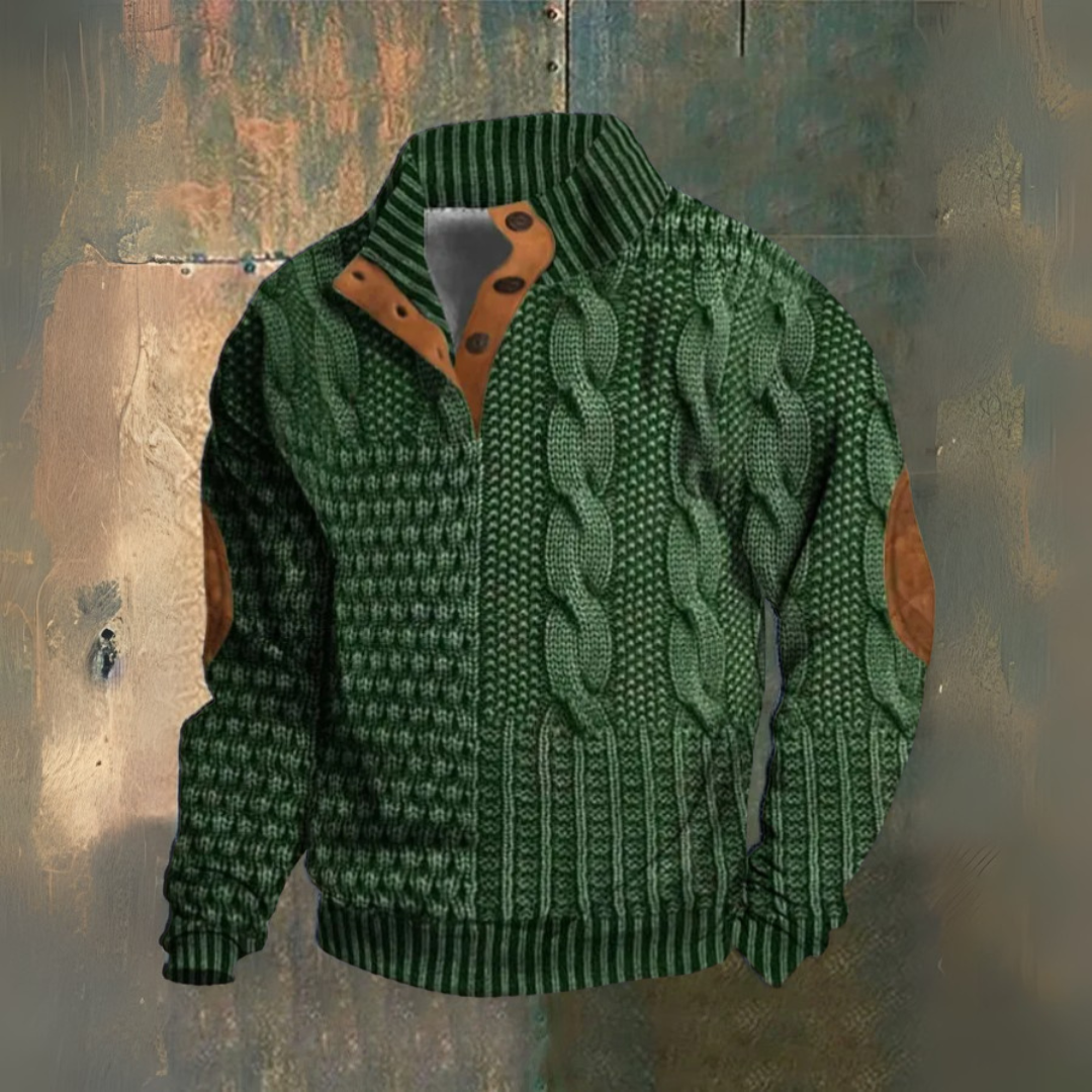Pull col montant en maille douce