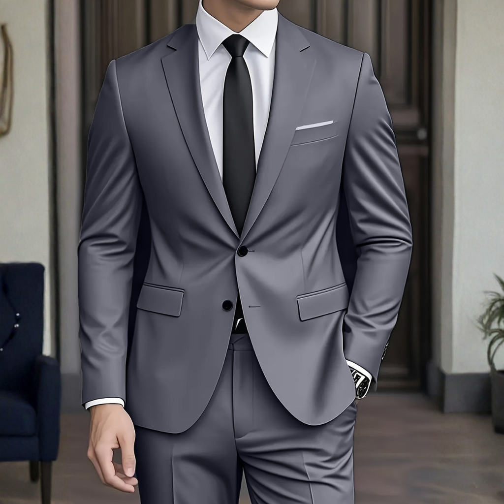 Costume moderne deux pièces pour le travail au style intemporel homme – Rapp