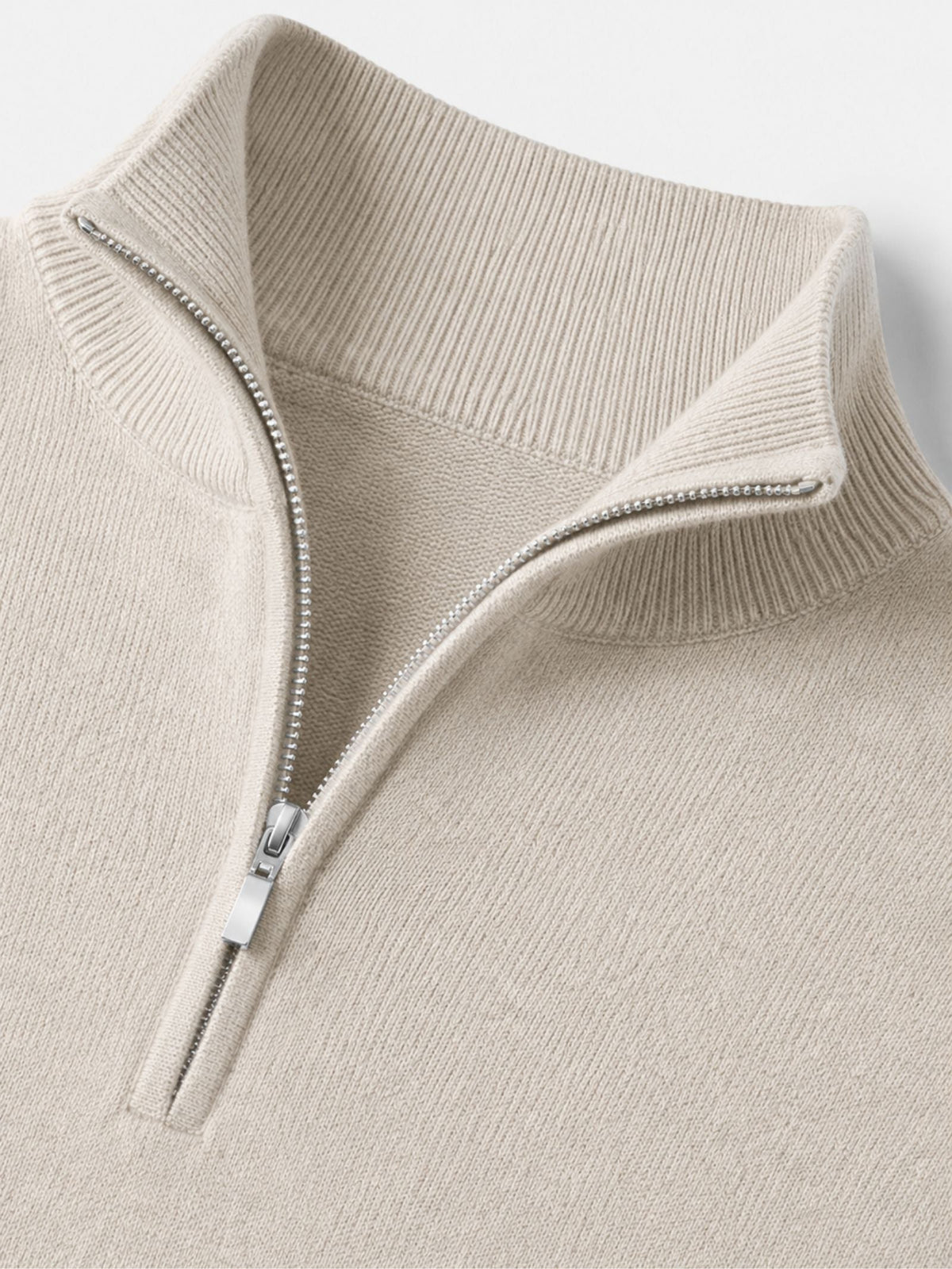 Pull en laine mérinos à col montant zippé douceur raffinée homme – Mérignac