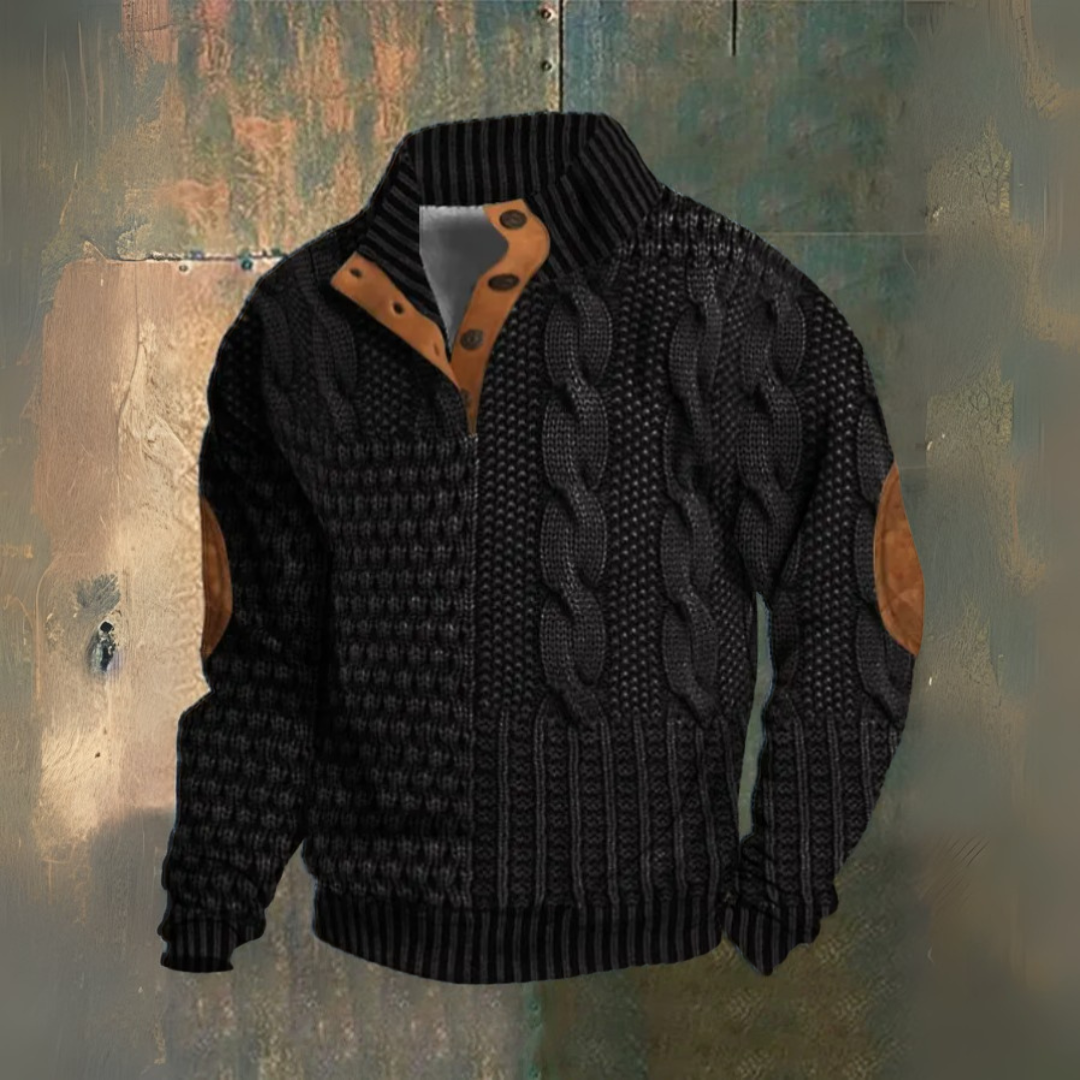 Pull col montant en maille douce