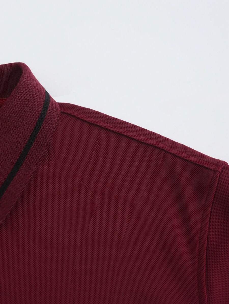 Polo manches courtes col boutonné