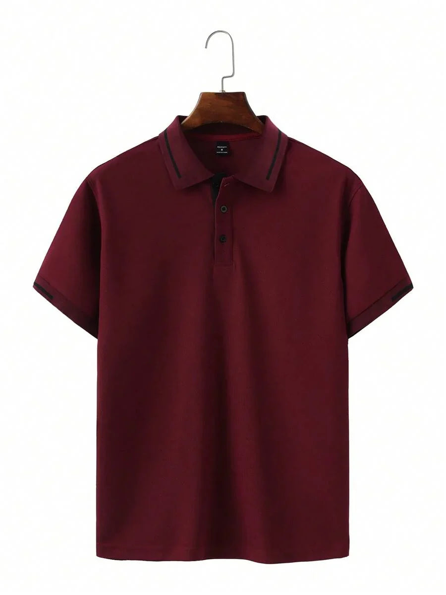 Polo manches courtes col boutonné